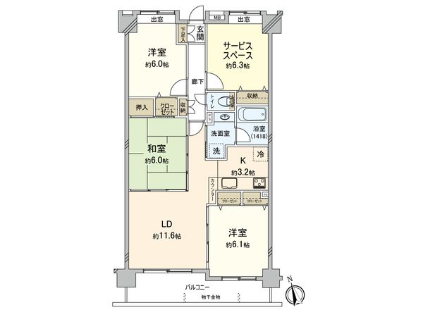 アイディーコート鎌倉岩瀬 間取図(平面図) アイディーコート鎌倉岩瀬 間取図(平面図)