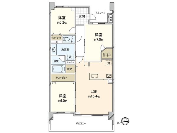 ライオンズガーデンテラス鎌倉山崎 間取図(平面図) ライオンズガーデンテラス鎌倉山崎 間取図(平面図)