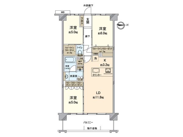 ヴェレーナシティ鎌倉深沢 間取図(平面図)