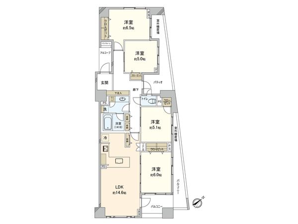 シティウインズ北鎌倉 パークフロント 間取図(平面図) シティウインズ北鎌倉 パークフロント 間取図(平面図)