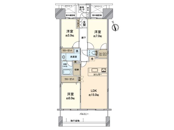 コープ鎌倉 間取図(平面図) コープ鎌倉 間取図(平面図)