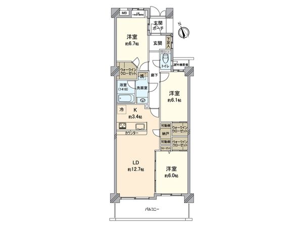 藤和シティホームズ湘南町屋 間取図(平面図) 藤和シティホームズ湘南町屋 間取図(平面図)