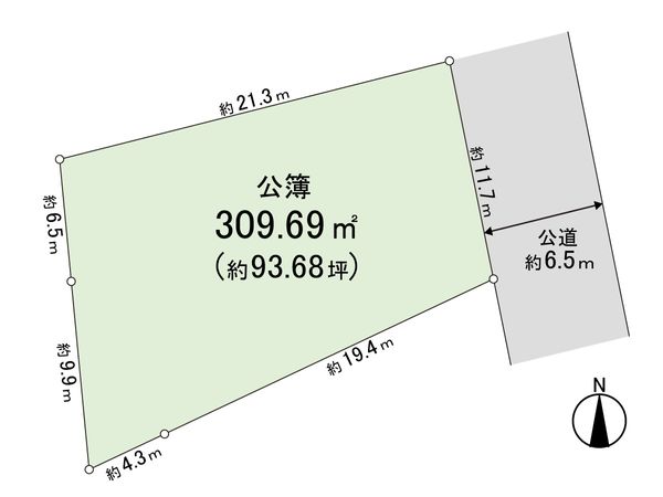 戸塚区上柏尾町 土地 区画図