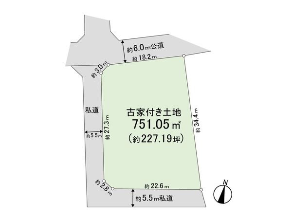 戸塚区平戸2丁目 土地 区画図