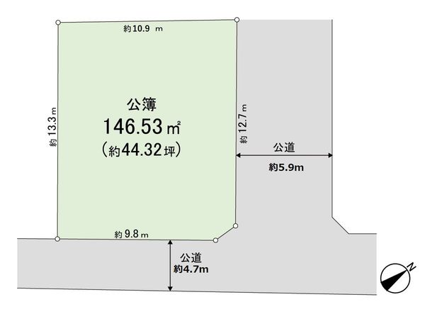 汲沢2丁目土地 区画図 区画図