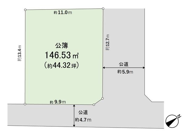 汲沢2丁目土地 区画図 汲沢2丁目土地 区画図