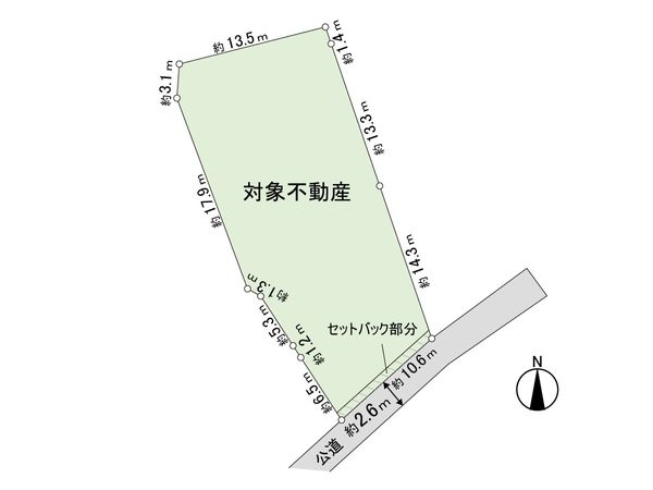 戸塚区品濃町 古家付土地 区画図 戸塚区品濃町 古家付土地 区画図