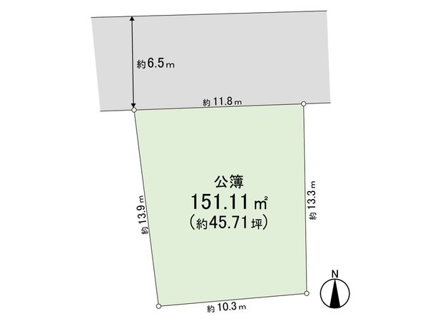 戸塚区平戸4丁目 土地 区画図