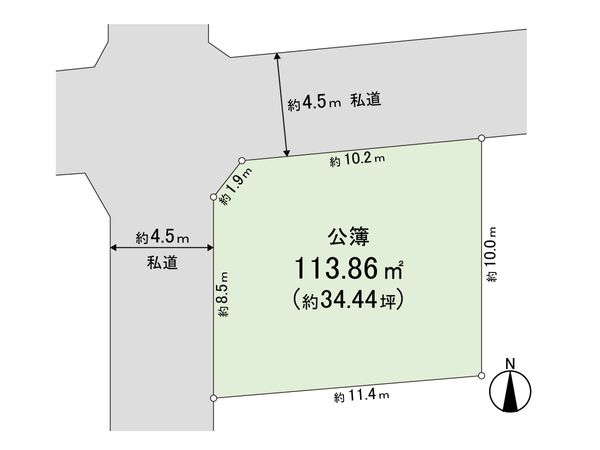 南区六ツ川三丁目土地 区画図 南区六ツ川三丁目土地 区画図