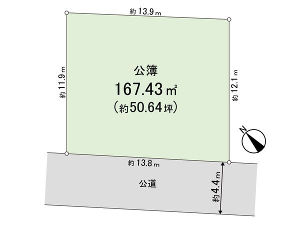 戸塚区名瀬町土地 区画図