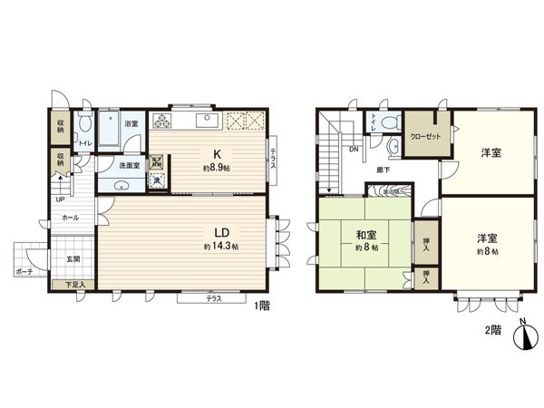 戸塚区平戸2丁目 戸建 間取図(平面図) 間取図(平面図)