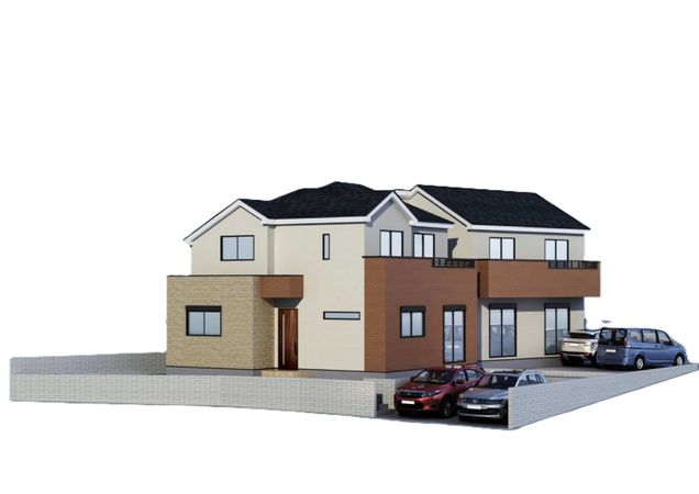 戸塚区平戸町 新築戸建 1号棟 外観パース図 戸塚区平戸町 新築戸建 1号棟 外観パース図