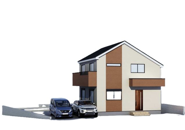 戸塚区平戸町 新築戸建 2号棟 外観パース図 戸塚区平戸町 新築戸建 2号棟 外観パース図