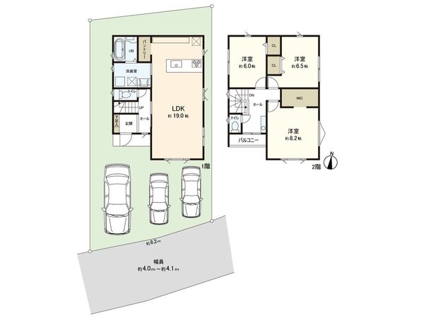 戸塚区平戸町 新築戸建1号棟 間取図(平面図) 戸塚区平戸町 新築戸建1号棟 間取図(平面図)