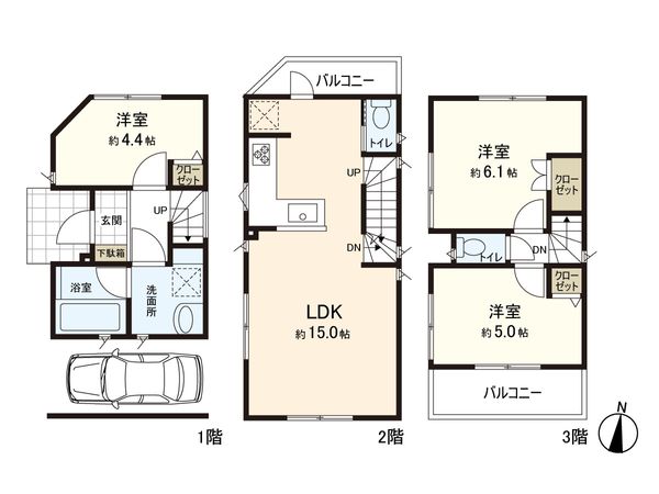 戸塚区平戸3丁目 戸建 間取図(平面図) 間取図(平面図)