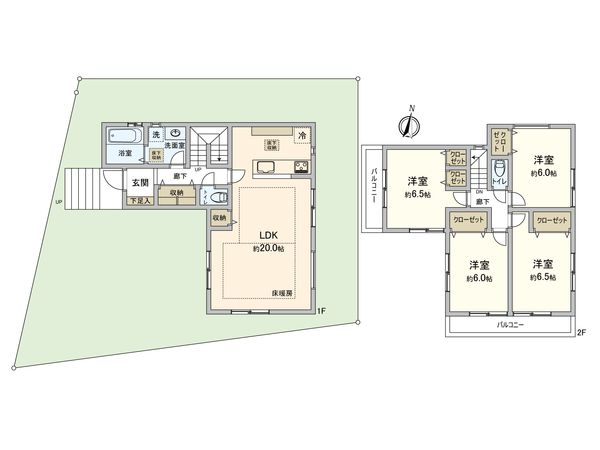 戸塚区平戸町 新築戸建 間取図(平面図) 戸塚区平戸町 新築戸建 間取図(平面図)