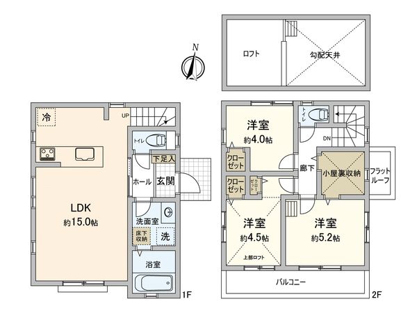 保土ケ谷区境木本町 新築戸建 間取図(平面図) 保土ケ谷区境木本町 新築戸建 間取図(平面図)