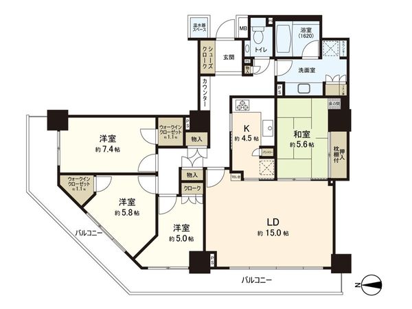 Beタワー 間取図(平面図)