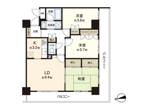 シティホームズ東戸塚 間取図(平面図) シティホームズ東戸塚 間取図(平面図)