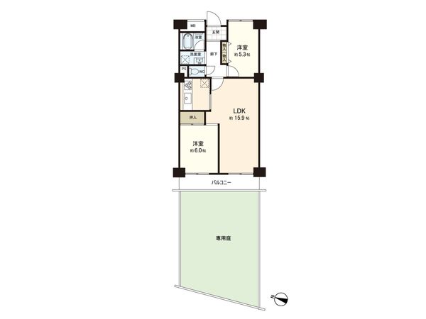 グリーンコーポ東戸塚 A棟 間取図(平面図)