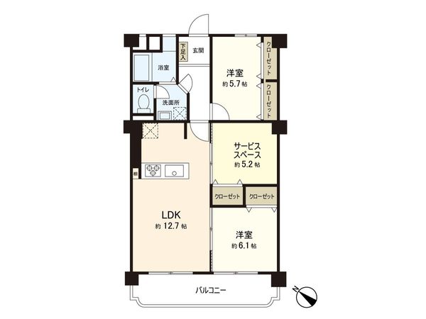 平戸グリーンハイツ 間取図(平面図) 間取図(平面図)