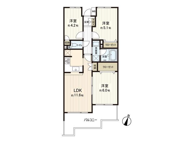 東戸塚パーク・ホームズ弐番館 間取図(平面図) 間取図(平面図)