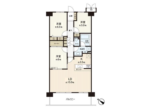 グランシティ保土ケ谷 間取図(平面図)