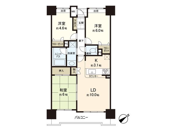 ロイヤルヒルズ東戸塚 間取図(平面図) 間取図(平面図)