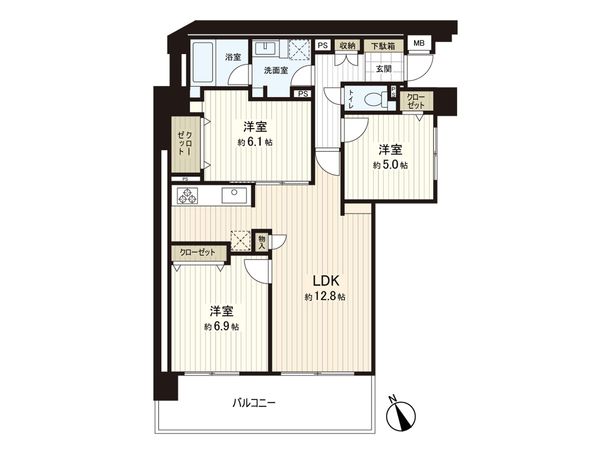 東戸塚前田町パーク・ホームズ 間取図(平面図)