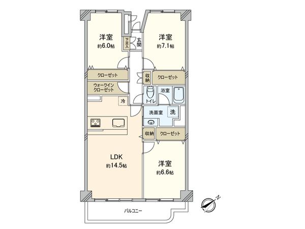 横浜パークタウン E棟 間取図(平面図) 横浜パークタウン E棟 間取図(平面図)