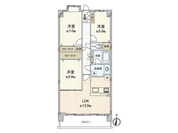 ライオンズマンション東戸塚ヒルズ 間取図(平面図) ライオンズマンション東戸塚ヒルズ 間取図(平面図)