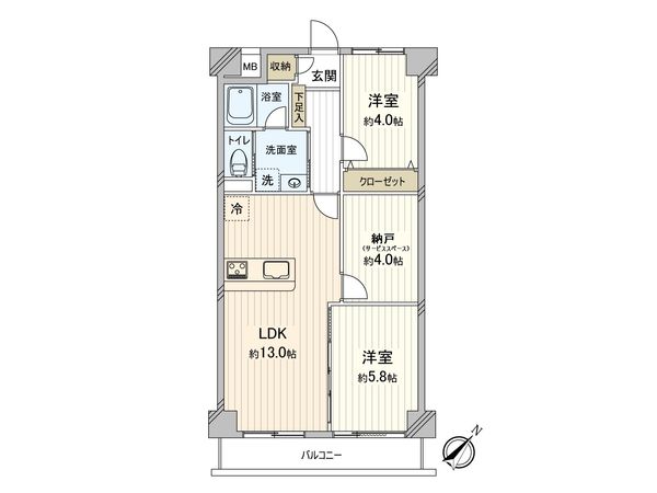 NICハイム東戸塚第2 間取図(平面図) NICハイム東戸塚第2 間取図(平面図)