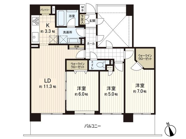 東戸塚前田町パーク・ホームズ 間取図(平面図) 東戸塚前田町パーク・ホームズ 間取図(平面図)