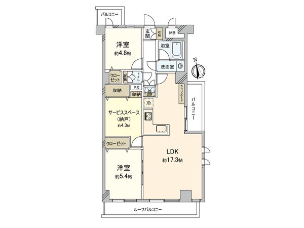 保土ヶ谷ダイヤモンドマンション 間取図(平面図)