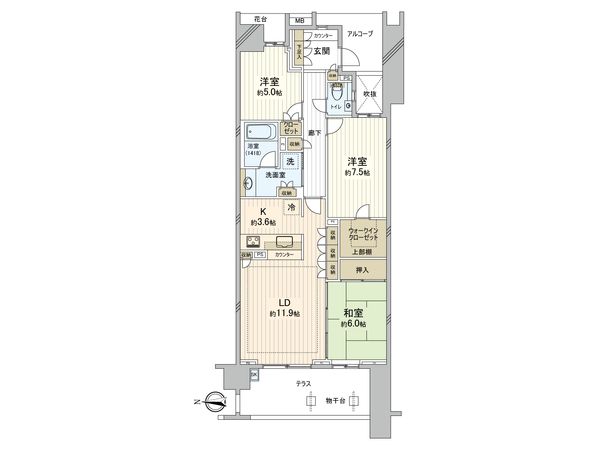 グランドメゾン東戸塚 間取図(平面図) 間取図(平面図)
