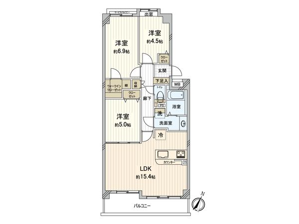 ヴィルヌーブ保土ヶ谷Ⅲ 間取図(平面図) ヴィルヌーブ保土ヶ谷Ⅲ 間取図(平面図)