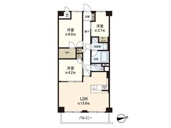 ナイスアーバン東戸塚 間取図(平面図) 間取図(平面図)