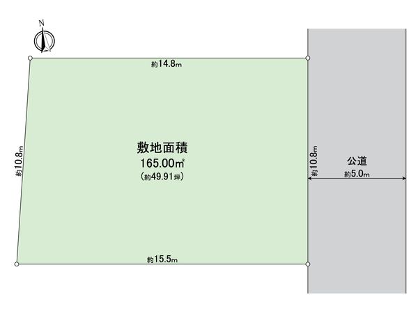 逗子市池子3丁目 土地 区画図 区画図