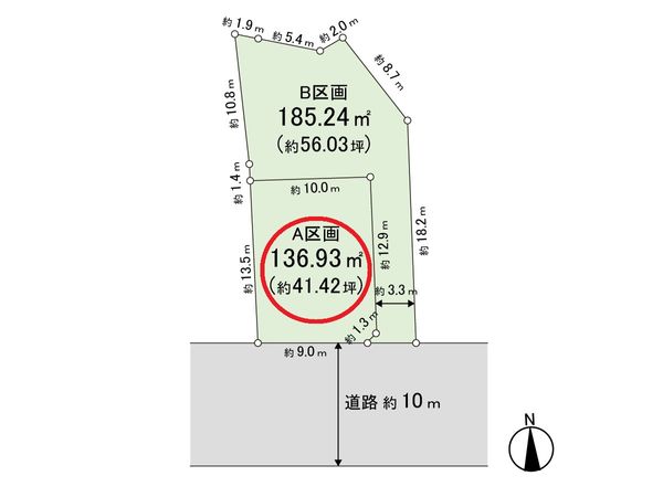 逗子市桜山4丁目 A区画 区画図 逗子市桜山4丁目 A区画 区画図