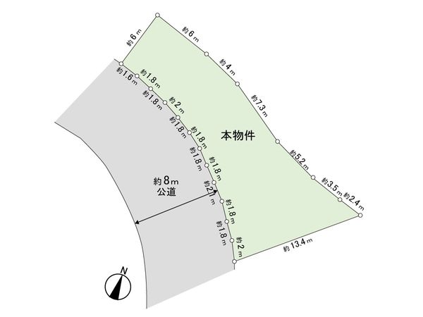 三浦郡葉山町堀内 区画図