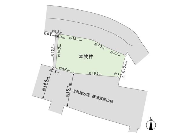三浦郡葉山町一色 区画図
