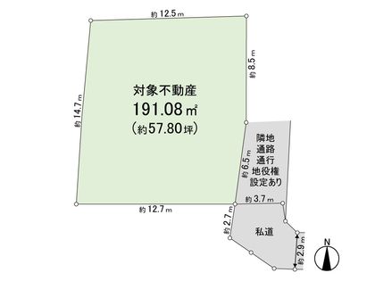 逗子市桜山2丁目 区画図