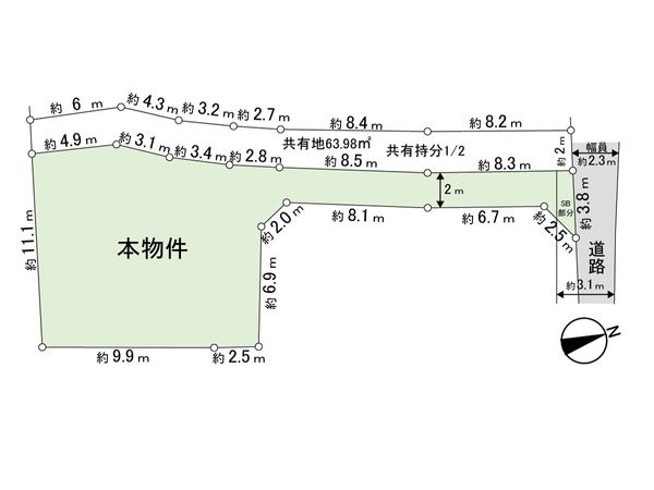 三浦郡葉山町堀内 区画図