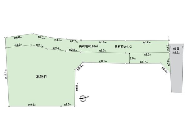 三浦郡葉山町堀内 区画図 三浦郡葉山町堀内 区画図