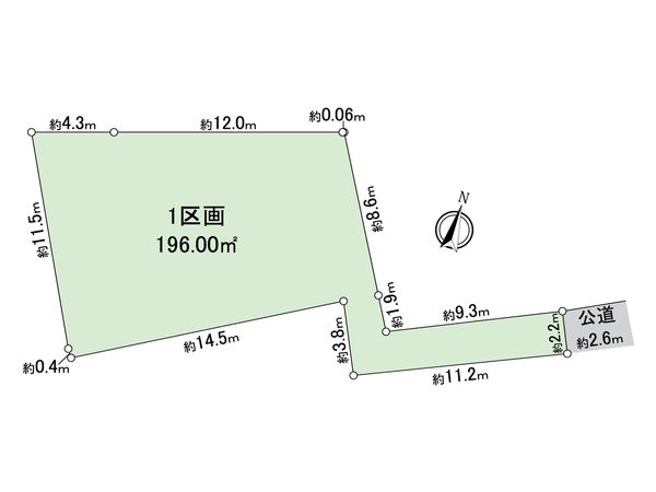 逗子市桜山3丁目 土地 区画図