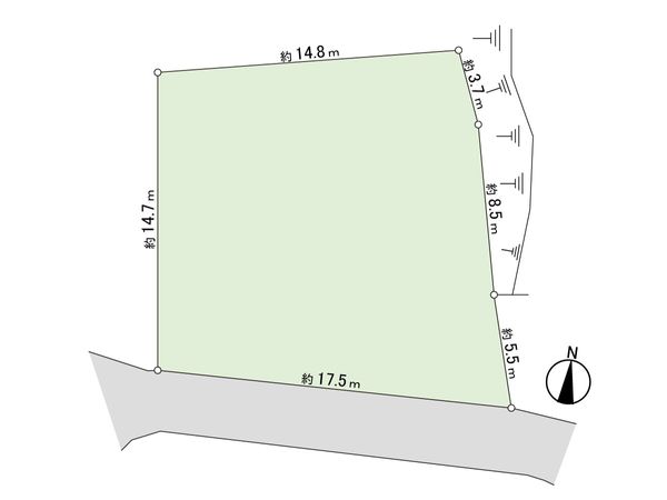 三浦郡葉山町堀内 土地 区画図 三浦郡葉山町堀内 土地 区画図