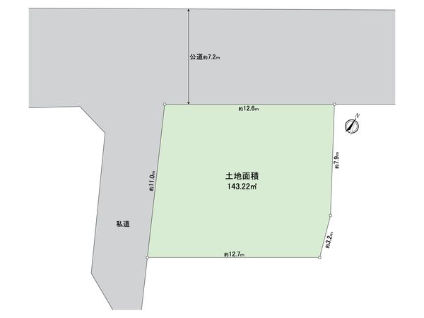 逗子市新宿4丁目 土地 区画図 逗子市新宿4丁目 土地 区画図