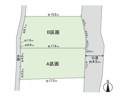 逗子市沼間1丁目 A区画 区画図