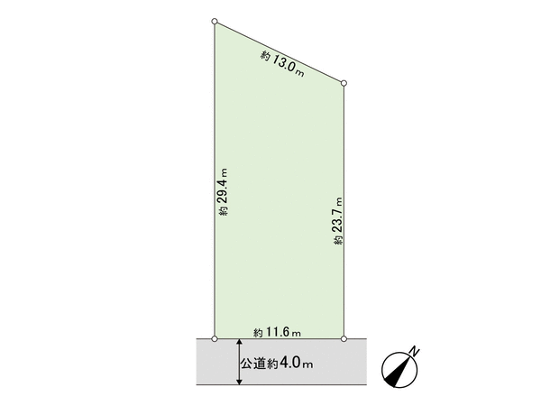 逗子市桜山6丁目(古家付土地) 地形図