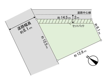 横須賀市芦名1丁目(古家付土地) 区画図